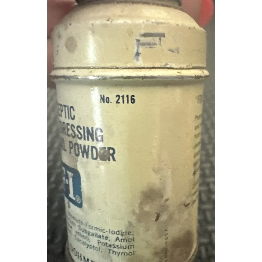 Rare Vintage Wernet's Antiseptic First Aid Powder Professional Sample Tube Tin